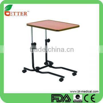 single leg table with castors