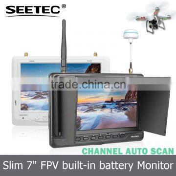 7 inch rc receiver lcd monitor video audio input 32ch 5.8g wireless professional drone