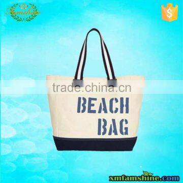 customized canvas beach tote bag