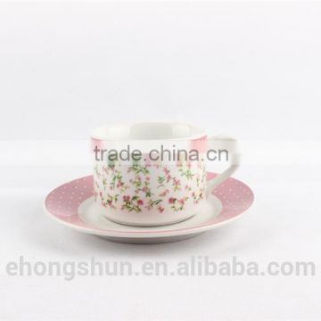 Turkish product porcelain tea set, coffee set wholesale, tea cup and saucer