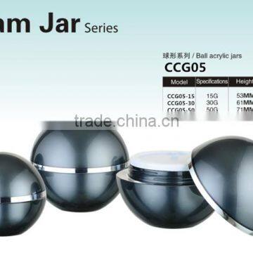 Wholesale Cosmetic Packaging Skincare Bottle Round Colord 15g/30g/50g Acrylic Jars Acrylic Cream Jar photo-4