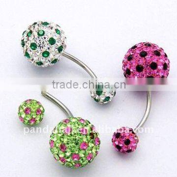 Austrian Crystal Belly Ring Body Piercing Jewelry(SWAR-G023)