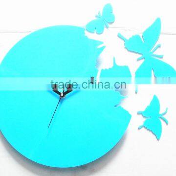 Cute Colorful Butterfly Shape Wall Clock