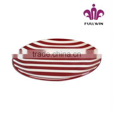 Hand-printed Dehua Lead-free Christmas Dolomite Ceramic Dinner Dish And Ceramic Dinner Plate