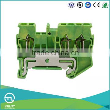 UTL Import Cheap Goods From China Four Lead Through Nylon 66 Landing Spring Terminal Block 0.2-4mm