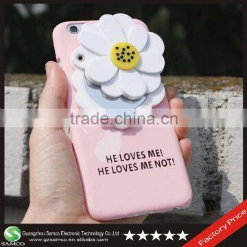 Samco Girly Daisy Shaped Cosmetic Mirror Cover Hard PC Case for iPhone 6