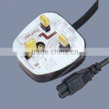 UK power cord Y006/IEC320-C7 plug