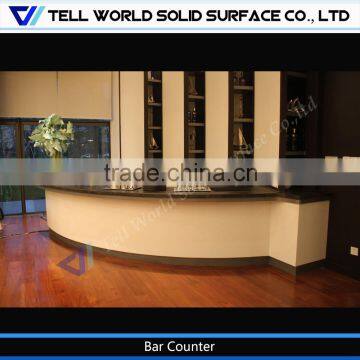 Hot sale acrylic bar counter with sink, home bar counter for sale