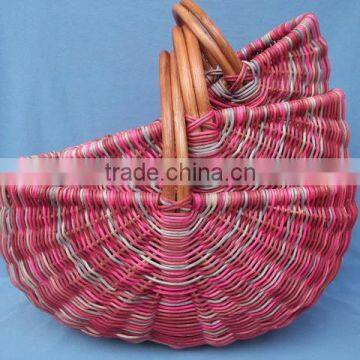 Eco friendly rattan laundry hamper, rattan storage basket