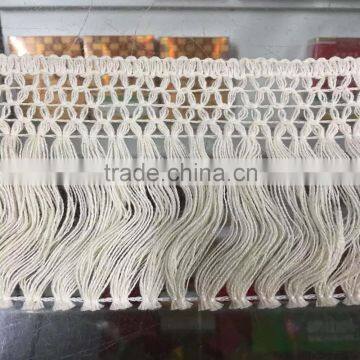 kaiyuan supplier fashion sewing garment decorative braid cotton fringe trim