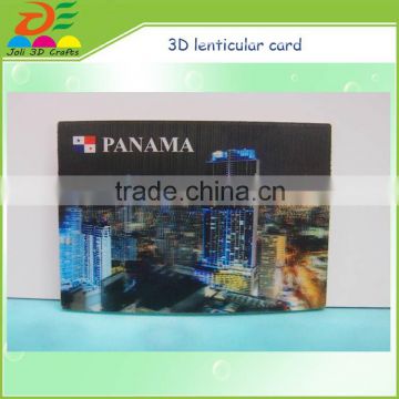 High Quality Custom Made PP 3D Lenticular Postcards greeting plastic cards in wenzhou factory