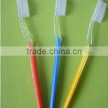 Hotel disposable natural toothbrush transparent toothbrush