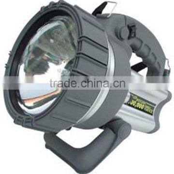 Portable factory selling SILVER color rechargeable spotlight ce/rohs