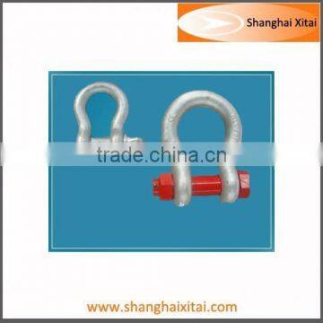 Adjustable Hot Dipped Screw Pin and Anchor Bolt Bow Shackle