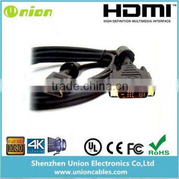 DVI to HDMI 1.4 cable with Ethernet support 3D Full HD 1080P audio cable