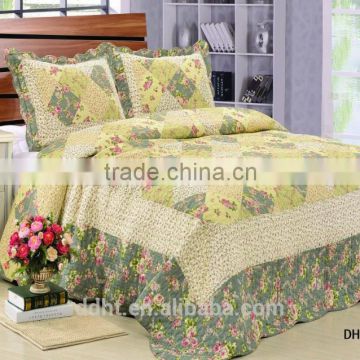 Vintage Pink Floral Tartan Patchwork Bedding Sets / Patchwork Quilts