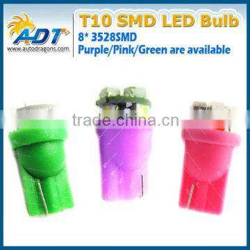 Auto Parts 8 LEDs Car Lights, T10 3528 SMD LED Bulb