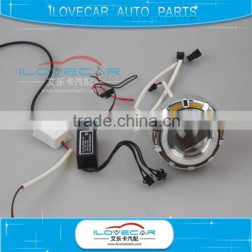 China motorbike accessories, 2inch LED projector lens, CCFL double angel eyes halos for SUZUKI