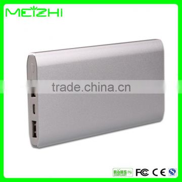 External battery rohs power bank 8000mah mobile power supply protable charger