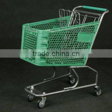 Plastic shopping trolley