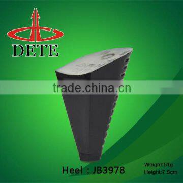 2013 fashion plastic high heels for woman's shoes heel material made in china