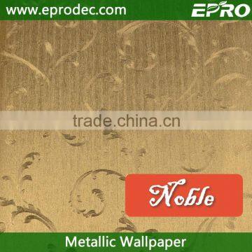 free design Gold supplier modern metallic foil wallpaper