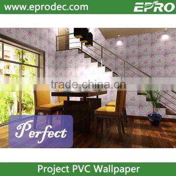 Art Deco beautiful flower design commercial wallcoverings