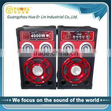 private mould new model usb sd fm 8" active power speaker 2.0