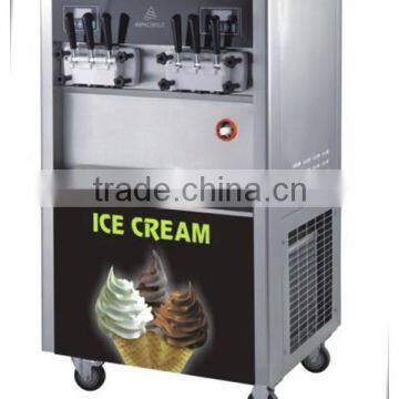 HIgh capacity 6 heads and 6 color ice cream machines sundae ice cream machine CE certificate