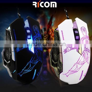 Ready for shipment Gaming Mouse, 6 Programmable Buttons, up to 3200 DPI--GM06--Shenzhen Ricom