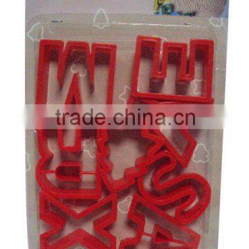 letters plastic cookie cutter