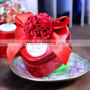 Wedding Gift Heart Shape Mini Candy Tin Box