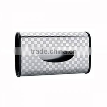 Sanitary home stainless steel simple plaid toilet paper tissue holder box