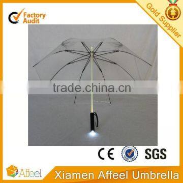 LED shaft transparent umbrella