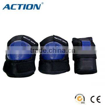 blue plastic shell protector hand guard elbow pad knee pad for skate