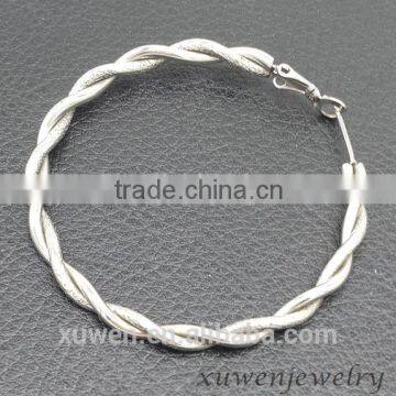 Factory Made Twisted Stainless Steel Turkish Earrings Supplier's Choice photo-2