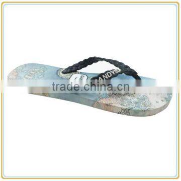 New Fashion EVA Flip Flop Beach Rubber Embossed Thong Slipper for Men photo-5