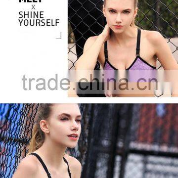 Women Yoga Fitness Stretch Workout Tank Top Seamless Racerback Sports Bra