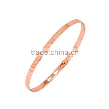 Memories Bangles With Customize Design Word 'LIVE LAUGH LOVE' With 4mm/7mm Width photo-2
