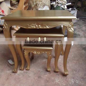 Gold Leaf Mini Table Furniture - Furniture Living Room - Jepara Furniture