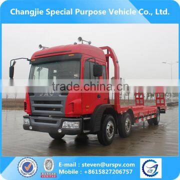 JAC Flatbed tow truck for forklift transportation low flatbed truck