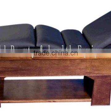 High-end comfortable wooden electric massage bed& automatic masage table& sauna wooden massage bed 889D