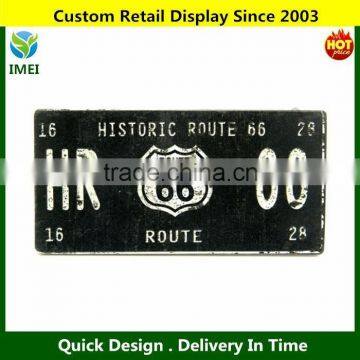 License plate Wood Design "Historic Route 66" Wall Hanging Sign Decoration 12x6" YM3-207