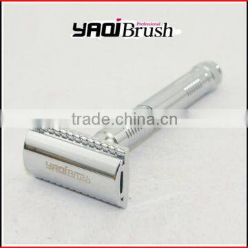 Manufacture chrome plated aliuminum handle double edge safety razor