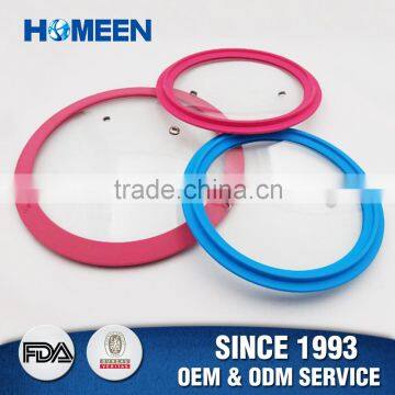 Fda Approved Food Grade Silicone Lid Cover , Glass Silicone Pot Cover Lid