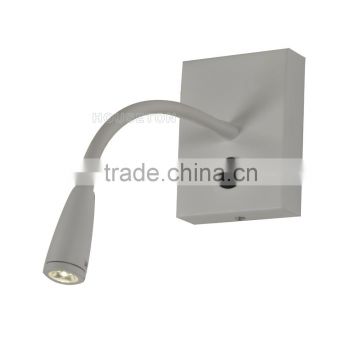 White painted gooseneck hotel bedside led reading light,Hotel bedside led reading light,Bedside led reading light WL1078