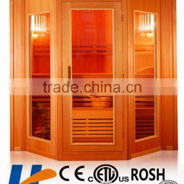 five person China produced Canada hemlock Finnis steam residential saunas