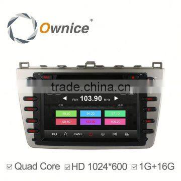 Ownice Android 4.4 Quad Core car dvd gps for MAZDA 6 with mirrow link