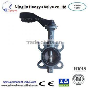 Cast Iron/Ductile Iron Double Half Stem With no Pin Wafer Butterfly Valve photo-1