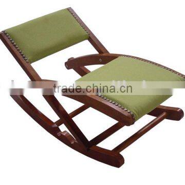 Rocking Footrest: LW100 WOODEN ROCKING FOOTREST IN GREEN